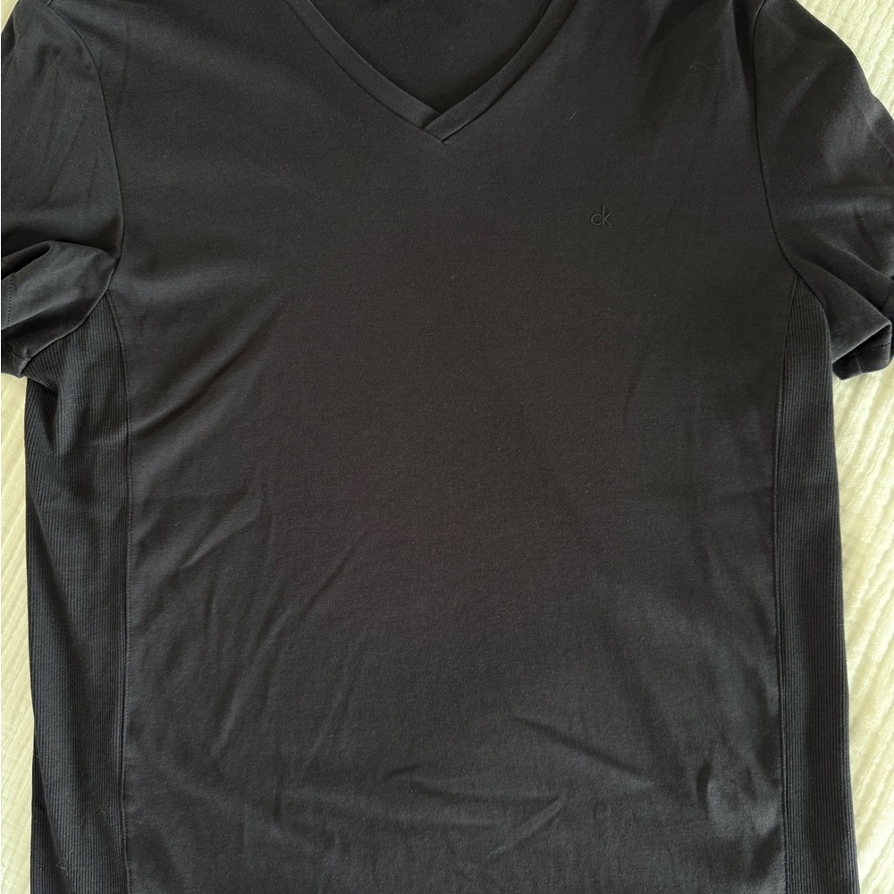 Calvin Klein Charcoal V-Neck Tee